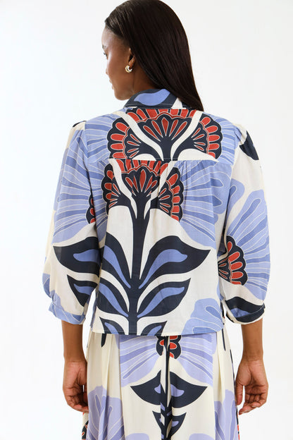 PUFF SLEEVE TOP / WILDFLOWER