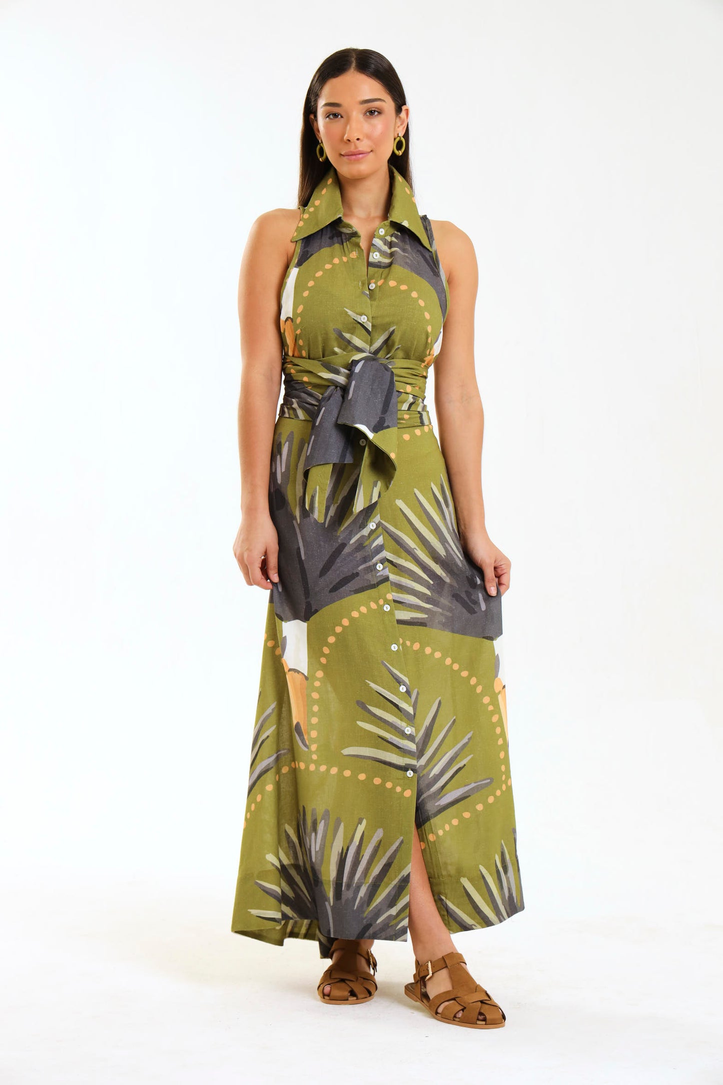 STATEMENT SASH WRAP MAXI / TOUCAN