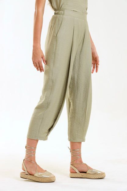BARREL PLEATED PANTS / KASHMIR