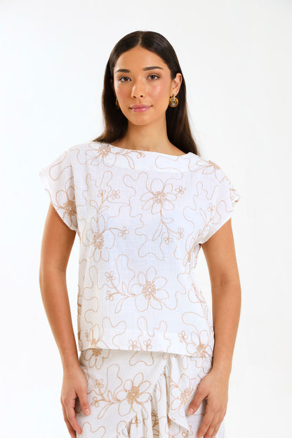 BOX TOP / IVORY BOTANICA