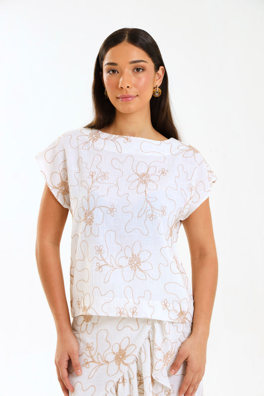 BOX TOP / IVORY BOTANICA