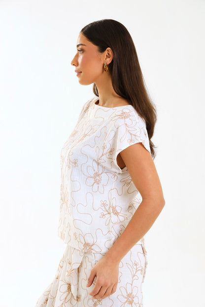 BOX TOP / IVORY BOTANICA