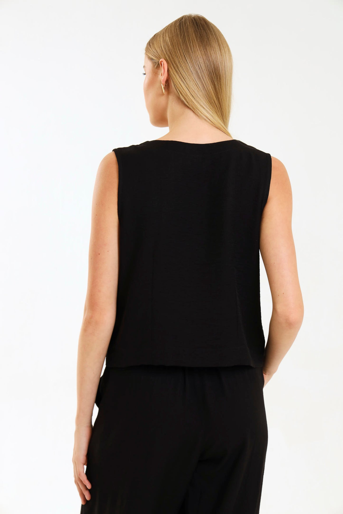 WAISTCOAT TOP / EBONY
