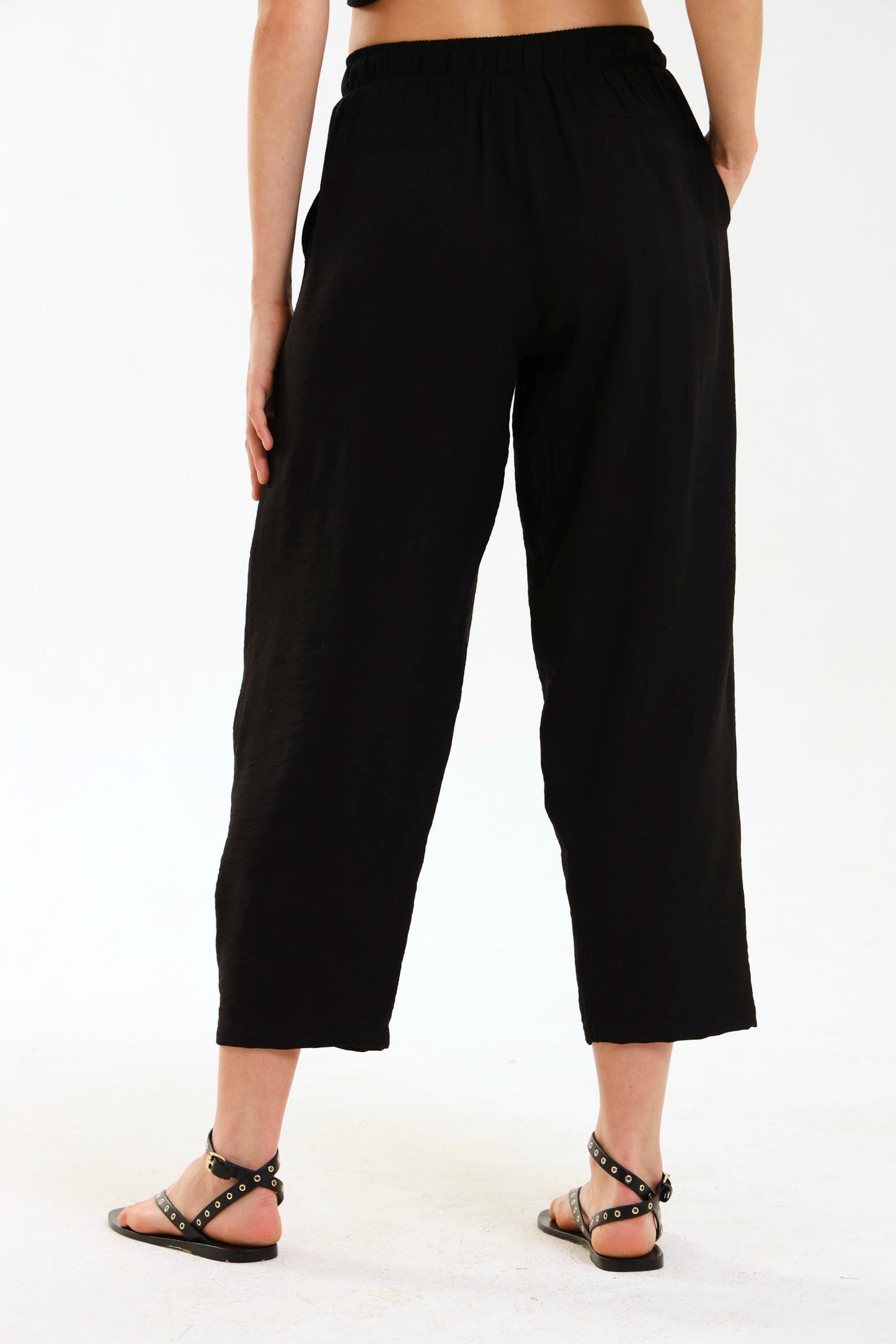 BARREL PLEATED PANTS / EBONY