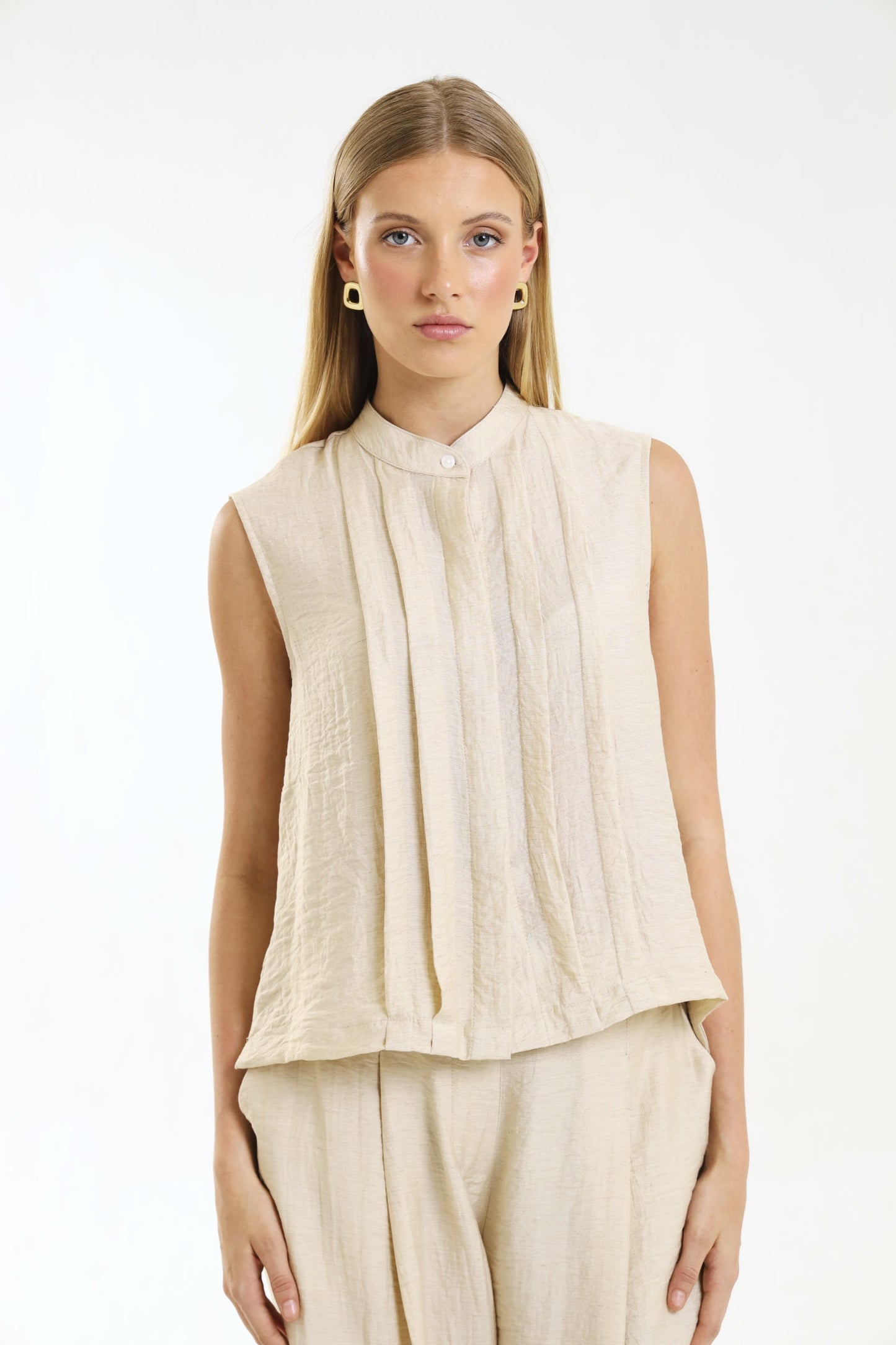 PLEATED TANK / NATURAL
