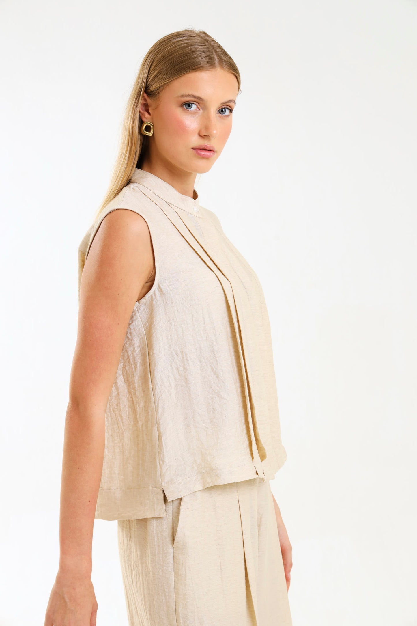 PLEATED TANK / NATURAL