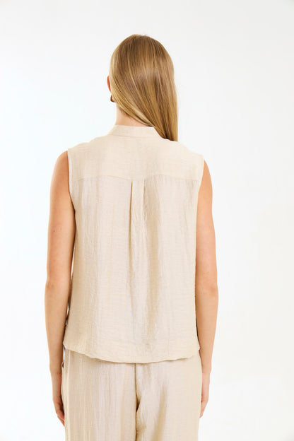 PLEATED TANK / NATURAL