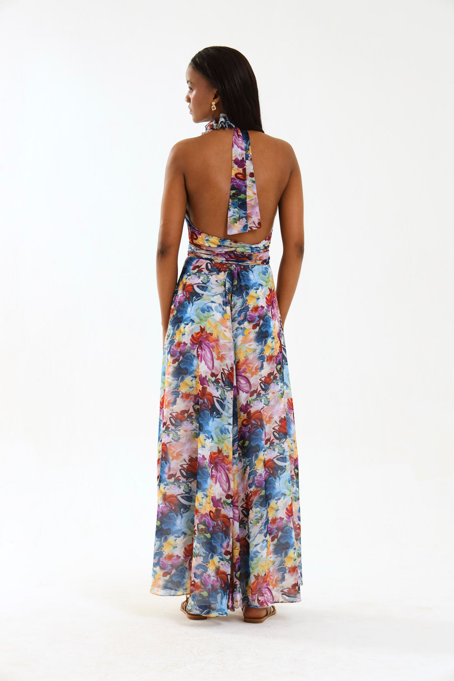 ISADORA HALTER GOWN / BOTANICAL FLORA