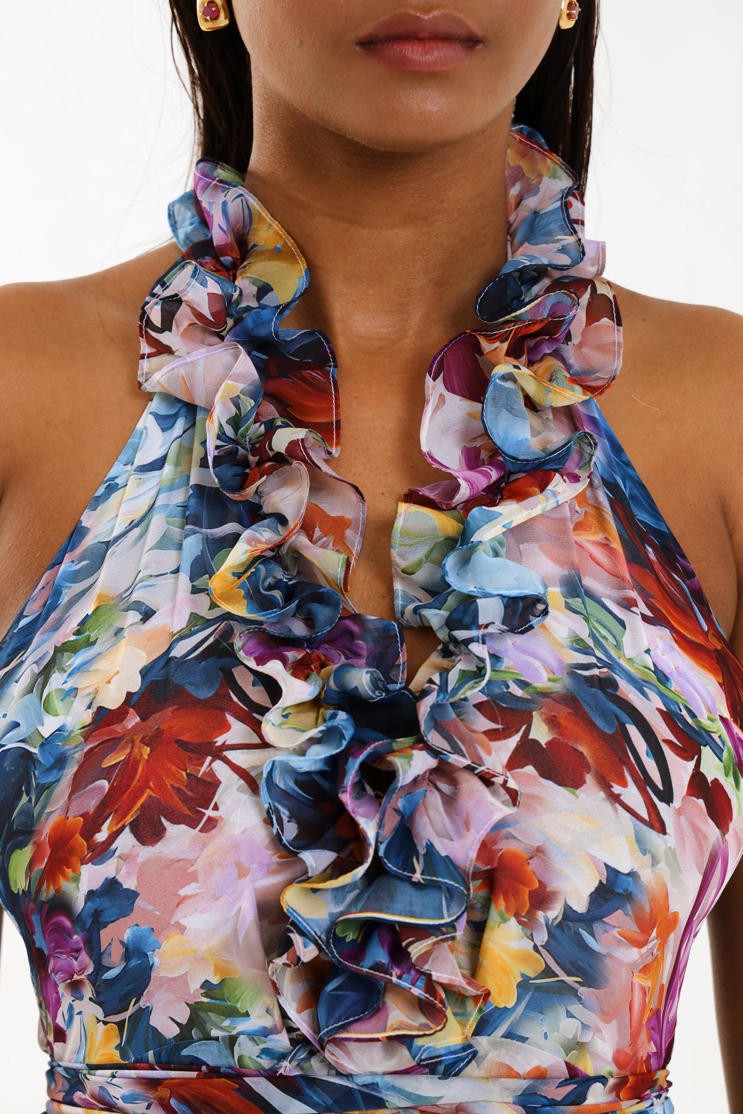 ISADORA HALTER GOWN / BOTANICAL FLORA