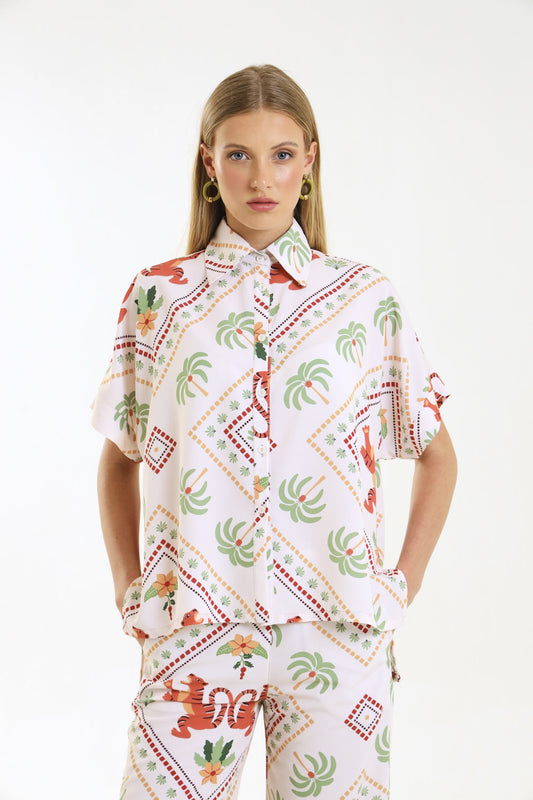 COLLARED BOX TOP / TIGERS