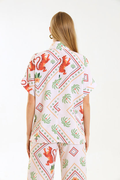 COLLARED BOX TOP / TIGERS