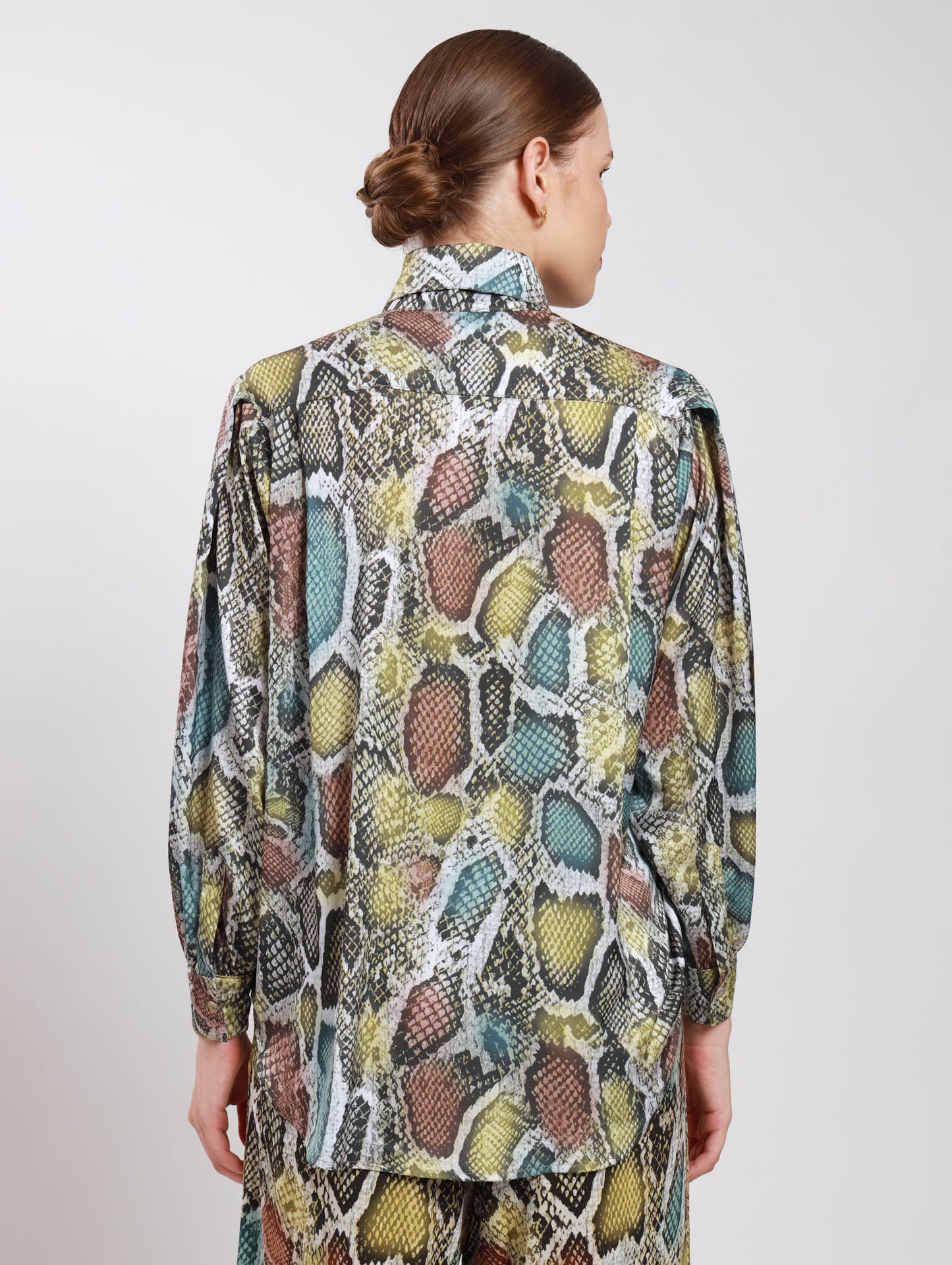 OS BOYFRIEND TOP / TRI-COLOUR SNAKESKIN