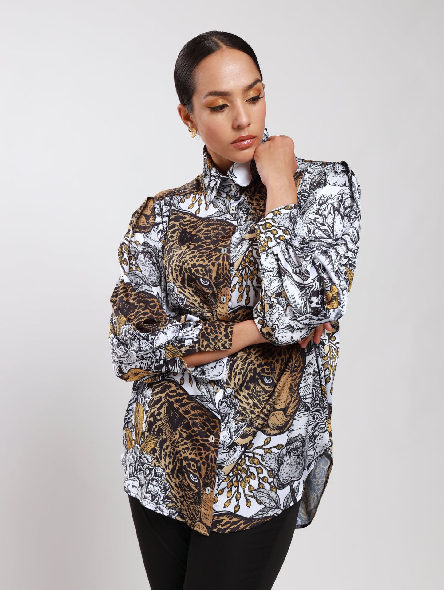 OS BOYFRIEND TOP / PEONY TIGER