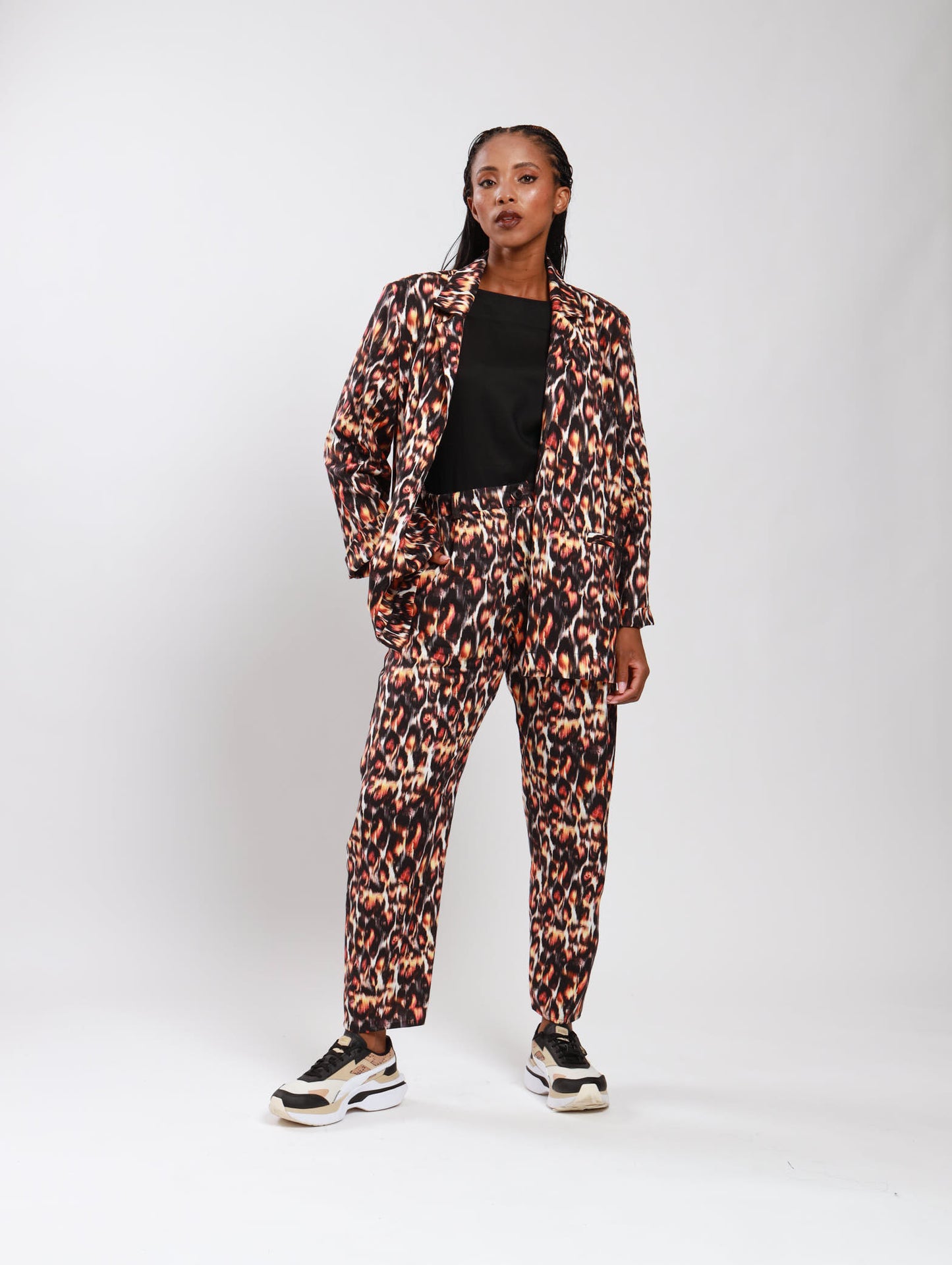 BOYFRIEND BLAZER / ANIMAL SKIN