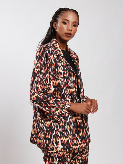 BOYFRIEND BLAZER / ANIMAL SKIN