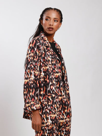 BOYFRIEND BLAZER / ANIMAL SKIN
