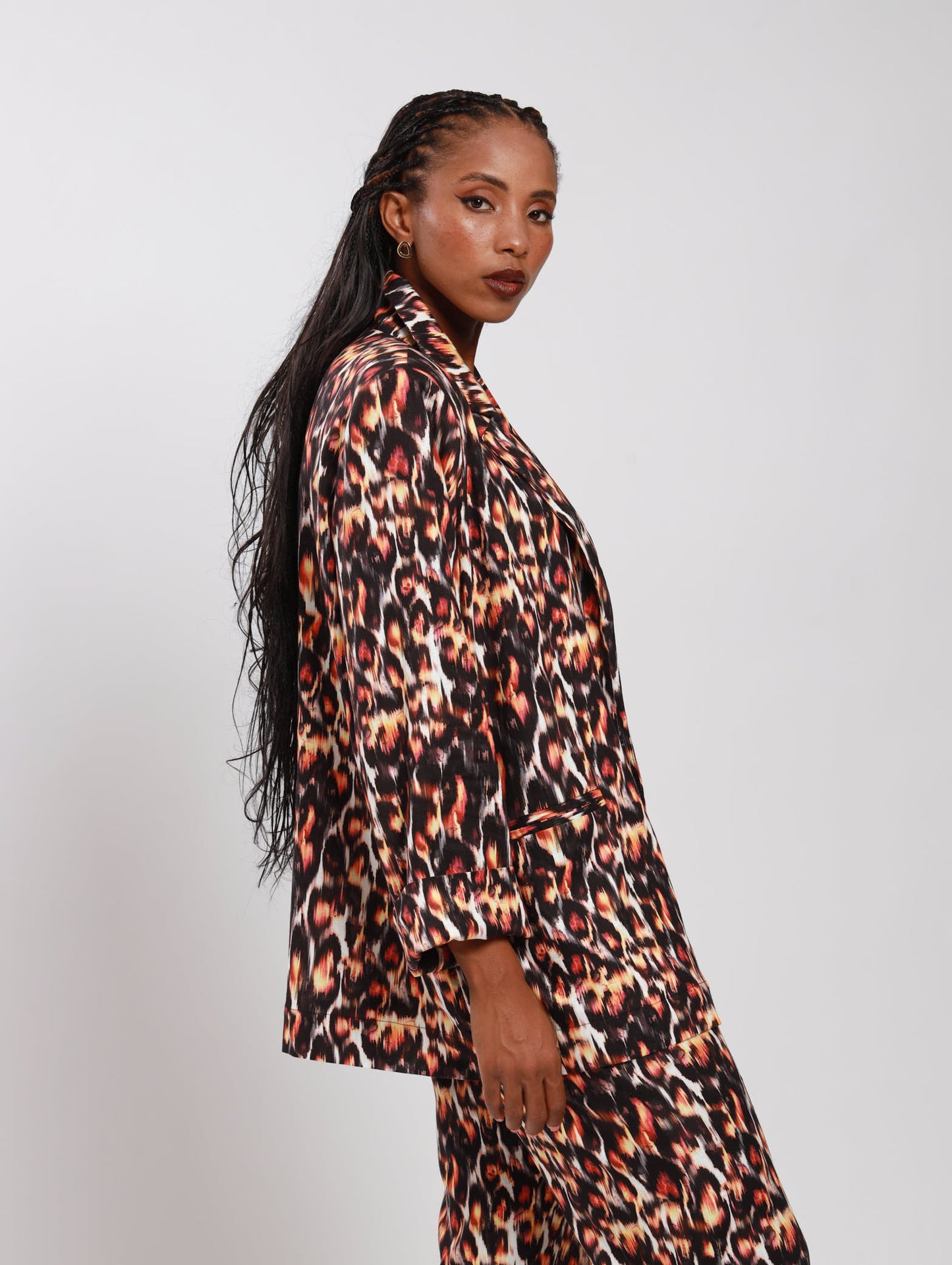 BOYFRIEND BLAZER / ANIMAL SKIN