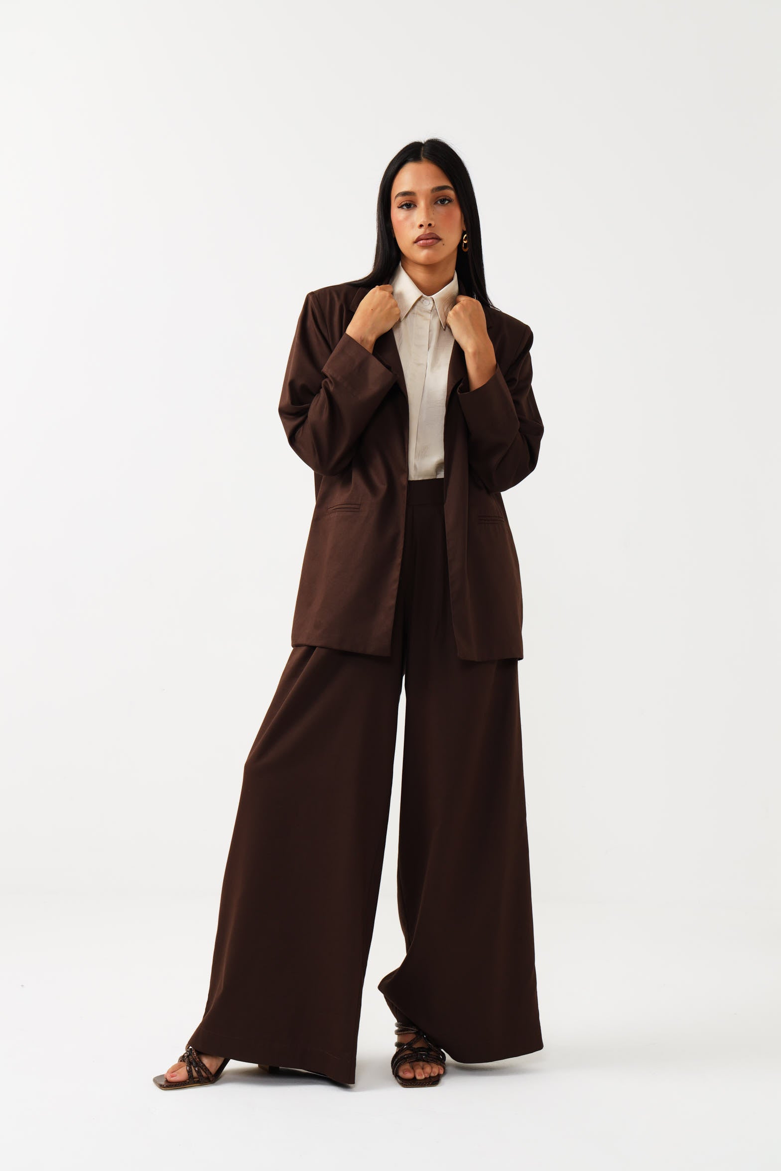 BOYFRIEND BLAZER - BITTER CHOCOLATE