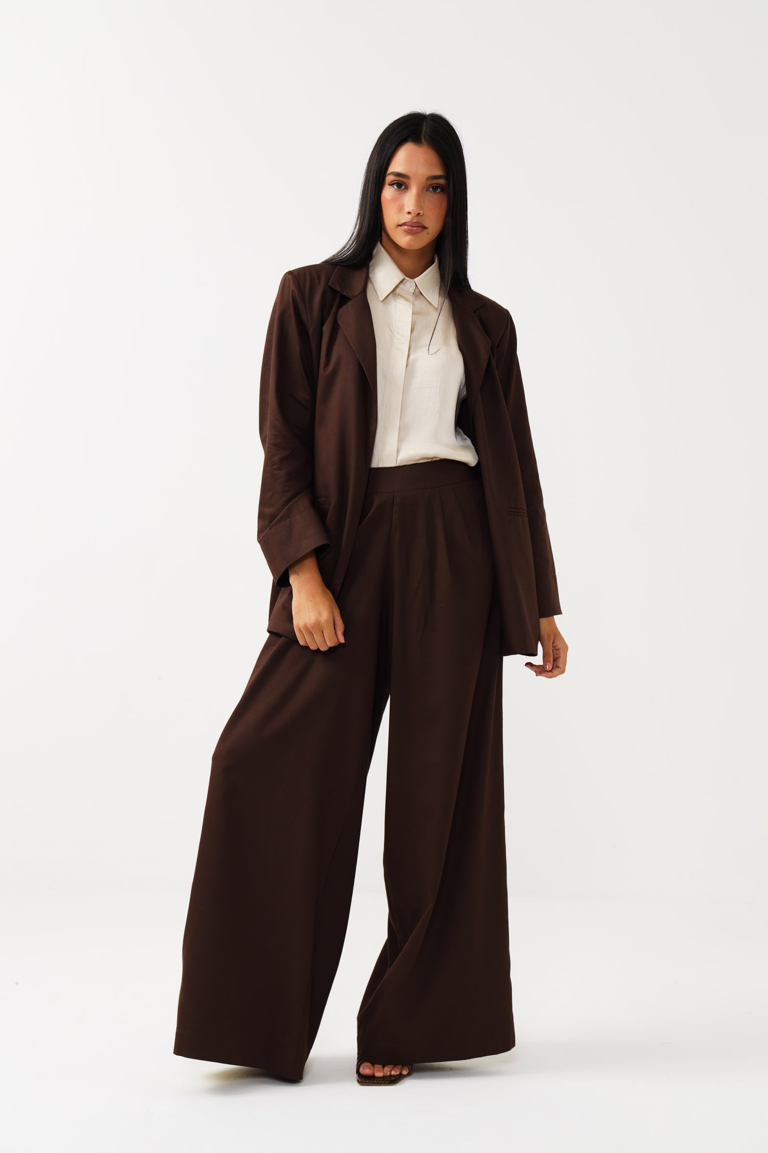 BOYFRIEND BLAZER - BITTER CHOCOLATE