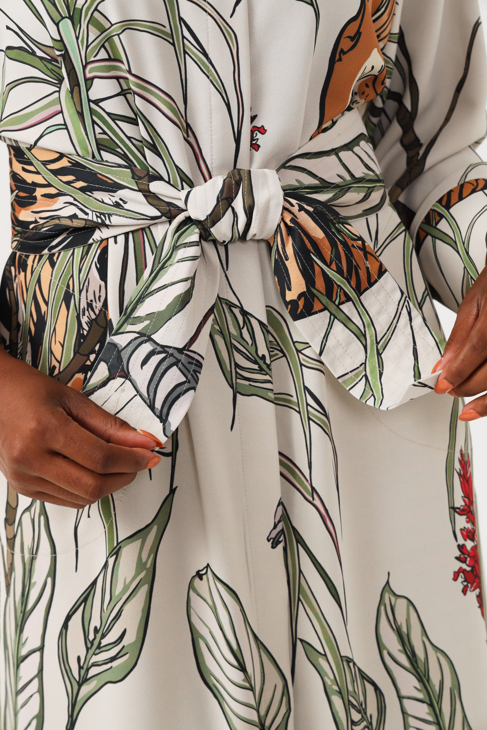MAXI SHIRTDRESS / LUXE TIGER