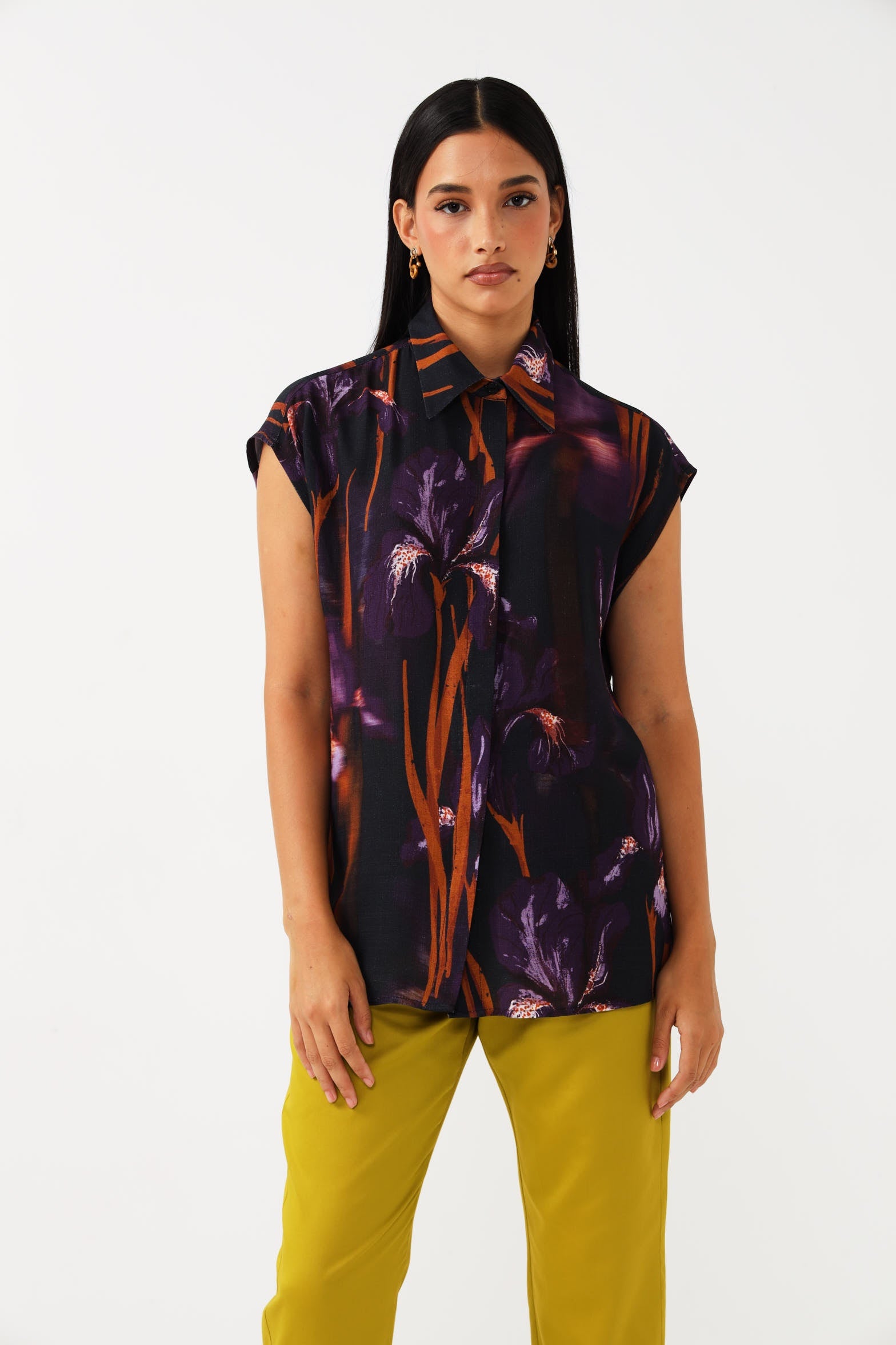 BALLOON SLEEVE TOP / WILD IRIS – MUZE