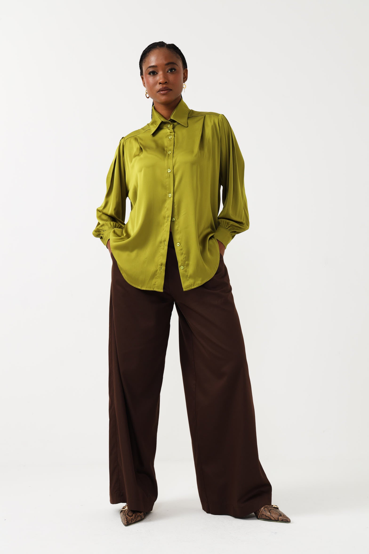 OS BOYFRIEND TOP / CHARTREUSE