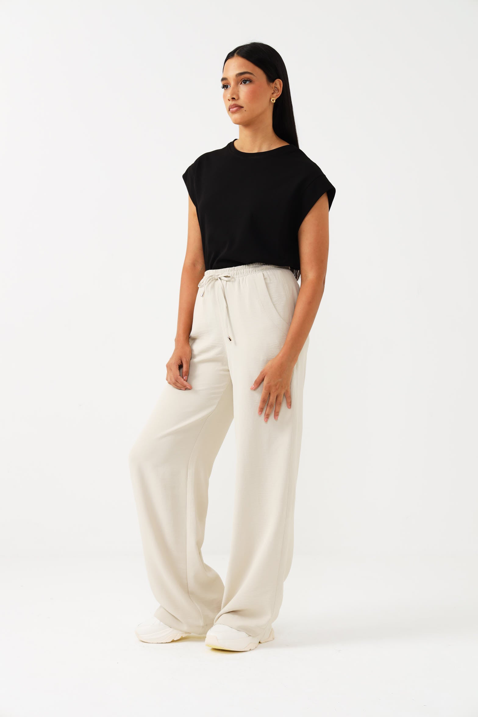 DRAWSTRING PANTS / BONE