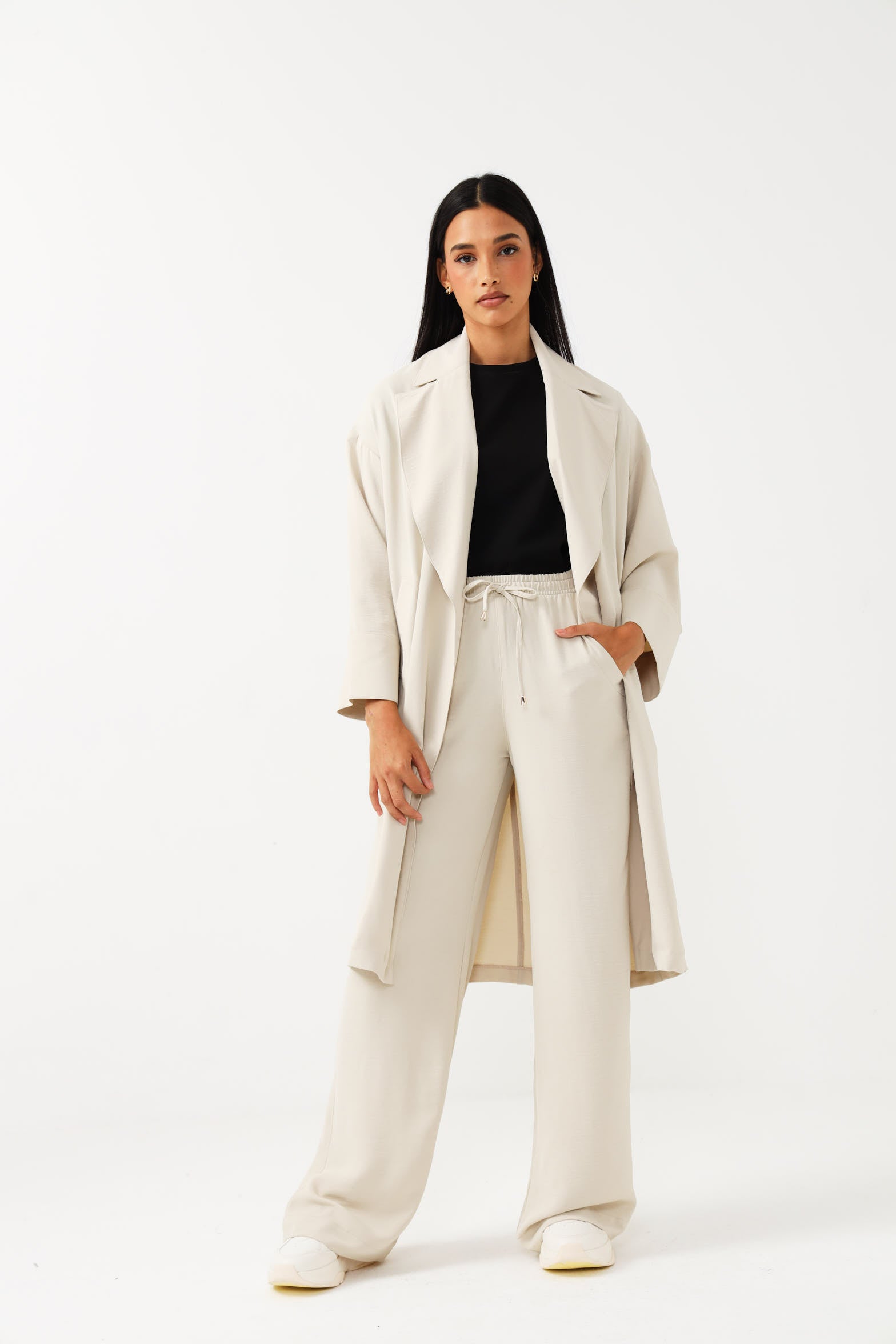 DRAWSTRING PANTS / BONE