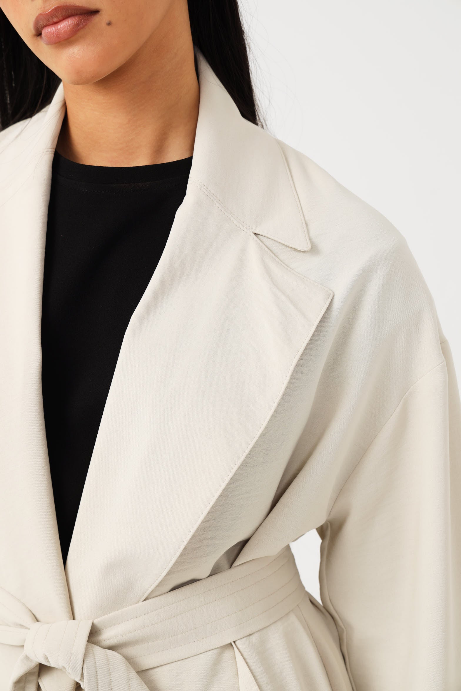 RELAXED TRENCH / BONE