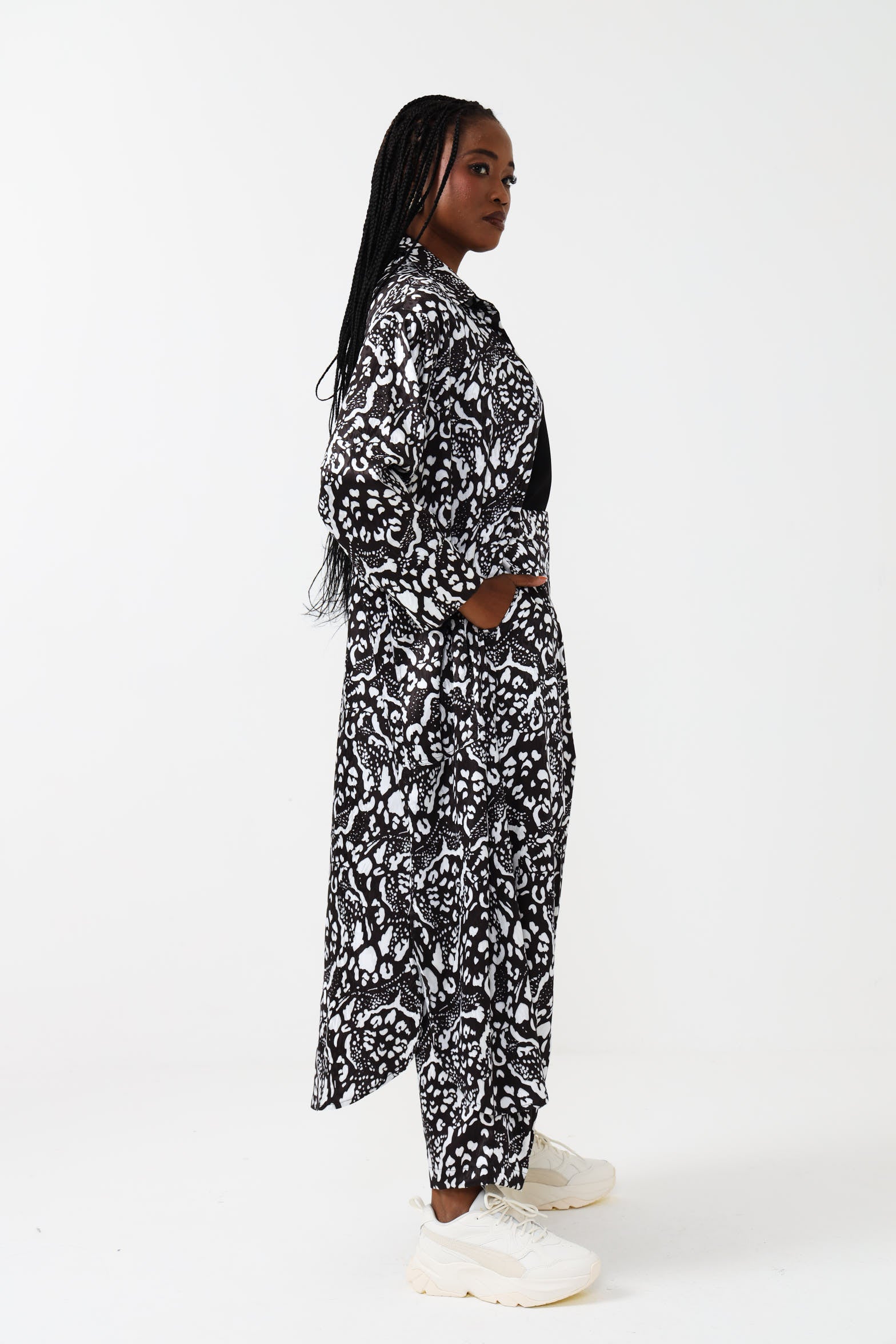 CIGAR PANTS / MONOCHROME ANIMAL
