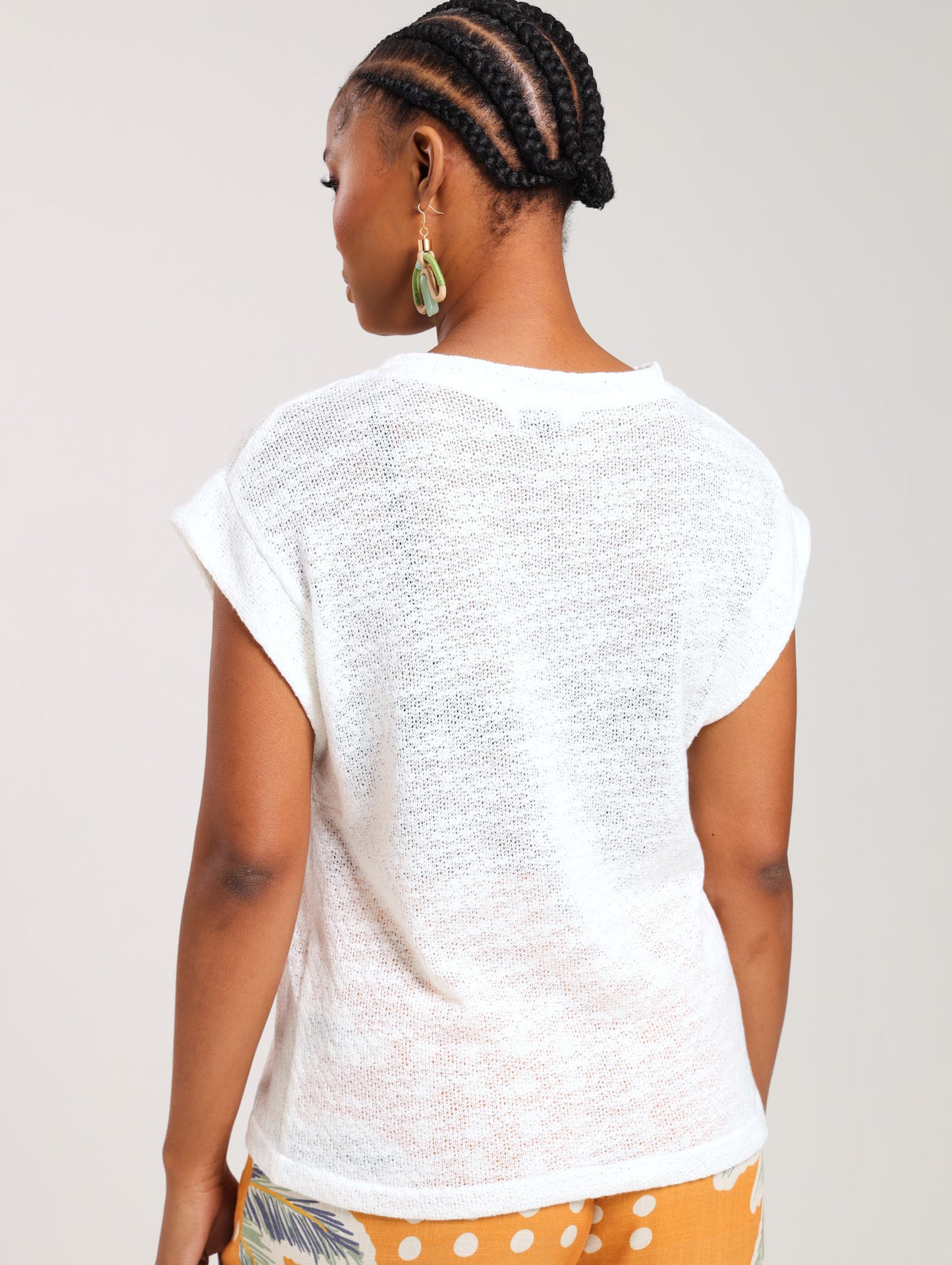 BOXY TEE / IVORY KNIT