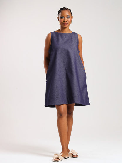 COAST MIDI DRESS / DENIM
