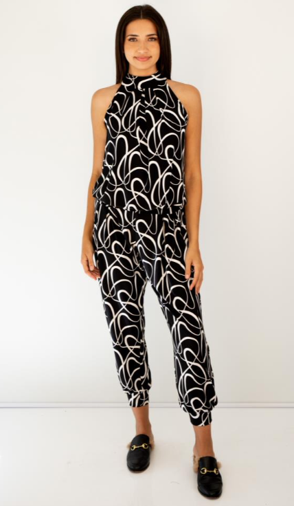 FELICITE / HALTER NECK PRINT