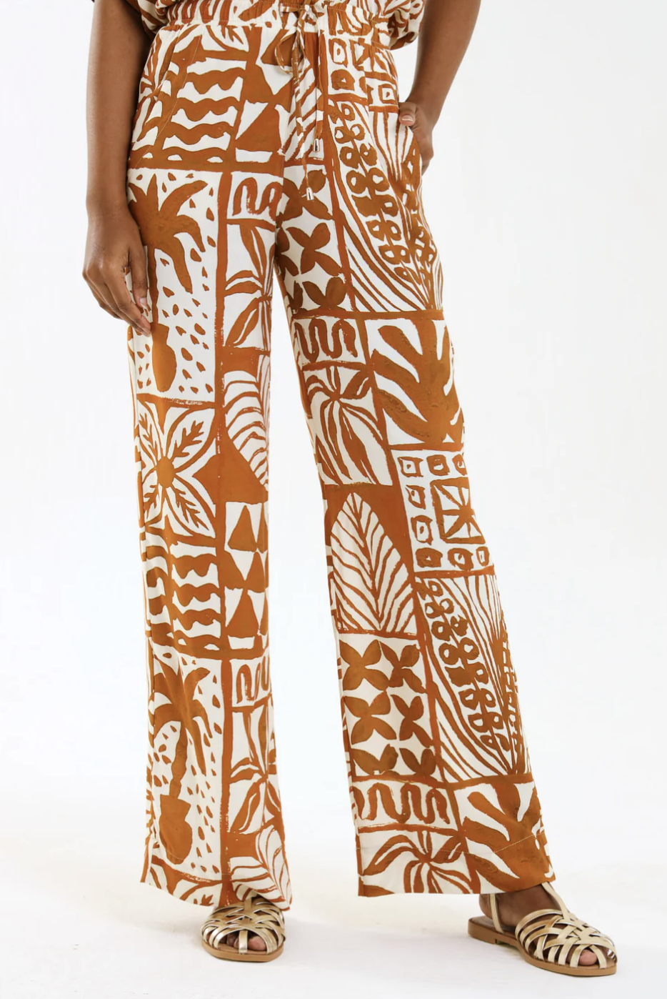 DRAWSTRING PANTS / TERRAPRINT