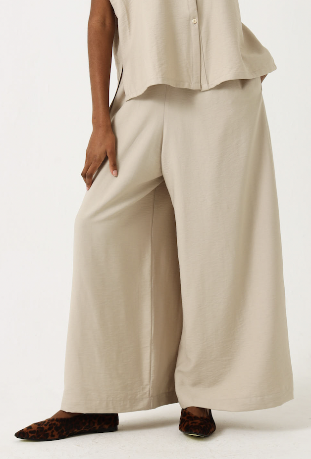 MAXI PALAZZO / OATMEAL