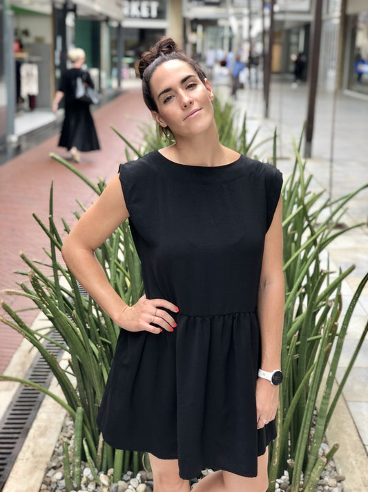 SERENITY MIDI DRESS / Ebony